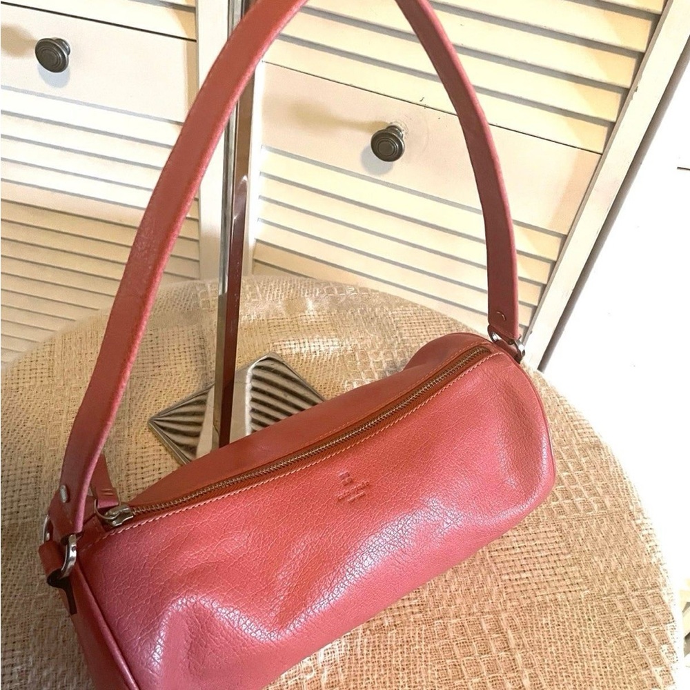Vintage Kate Spade Pink Leather Shoulder Bag